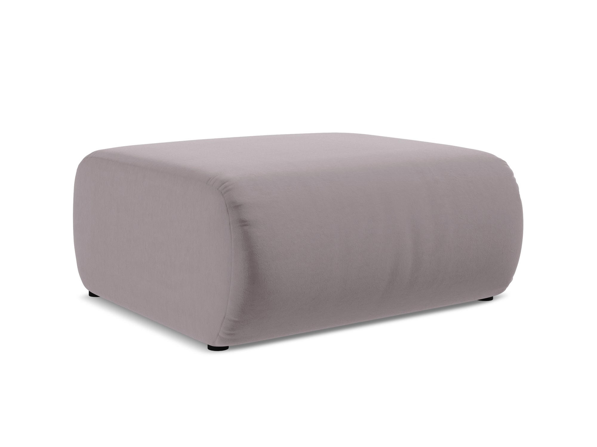 POUF Samt Stoff Violett - Lila/Flieder, Kunststoff/Textil (94/40/89cm) - Makamii