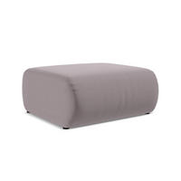 POUF Samt Stoff Violett - Lila/Flieder, Kunststoff/Textil (94/40/89cm) - Makamii
