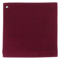 HANDTUCH MIT ÖSE Curl weinrot 50 x 50 cm - Weinrot, Textil (50/50cm) - Winkler