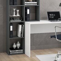 SCHREIBTISCH Mara Weiß/Anthrazit 166.8 x 59 cm - Anthrazit/Weiß, Holzwerkstoff (59/166.8/143cm) - Vicco