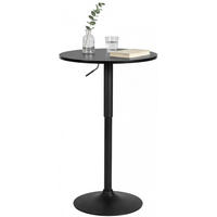 STEHTISCH rund 60 cm Holz schwarz/schwarz - Schwarz, Holz/Metall (60/60/85cm) - CLP
