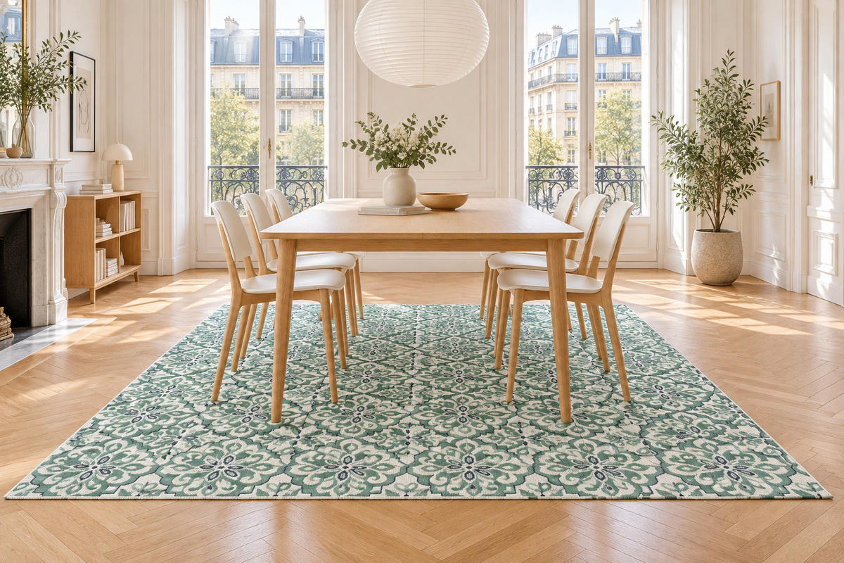 TEPPICH für Innen und Außen fleckenbeständig grün - Grün, Textil (120/170cm) - AFK Living