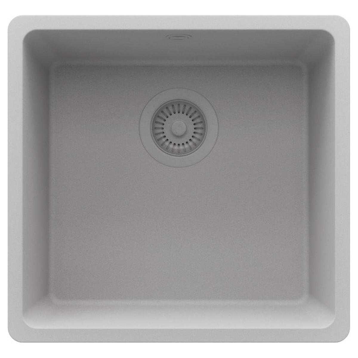 UNTERBAUSPÜLE GRANIT Venedig Easy, 2-er set Grau 46/44 cm 1 Becken + Ablauf-Set ab 50er Unterschrank - Grau, Kunststoff (46/20/44cm) - Primagran