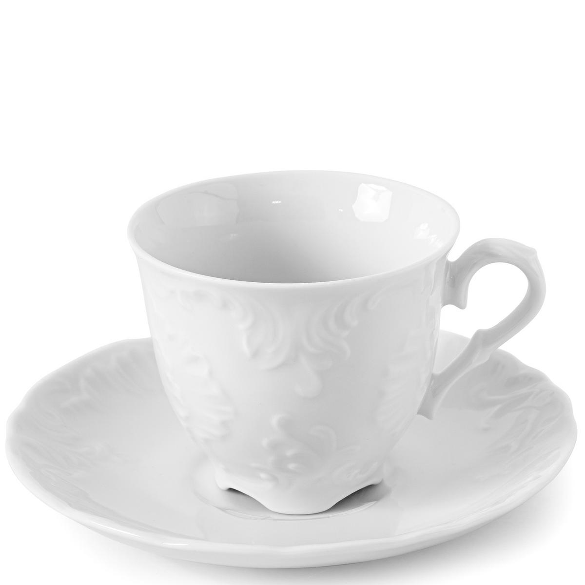KAFFEETASSEN-SET Cmielow Rococo 6-tlg - Weiß, Keramik (6.5/5/6.5cm) - KONSIMO®