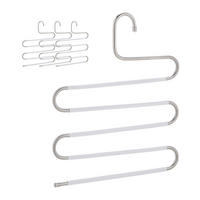 4XVEČNAMENSKI hlačnik - večbarvno, kovina/umetna masa (32.5/38/1cm) - Relaxdays