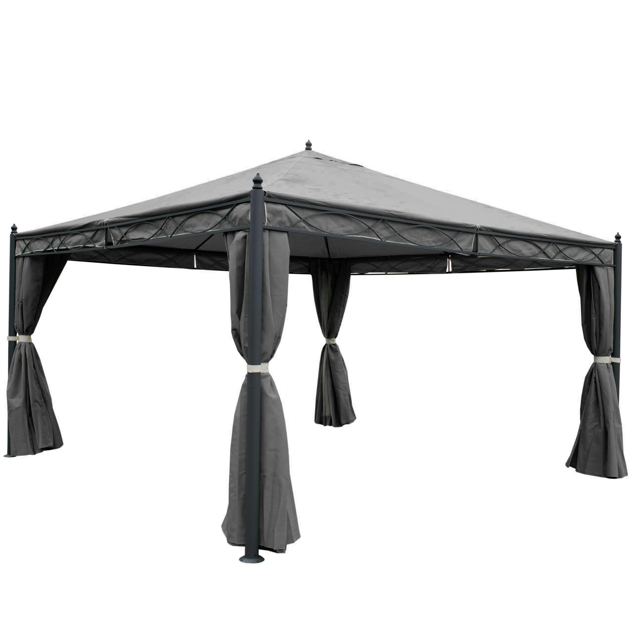 PERGOLA CALPE I Grau - Grau, Metall (400/290/400cm) - MCW