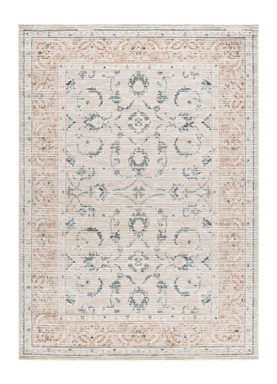 Atticgo Kurzflorteppich Beige, Mehrfarbig 192x290 cm