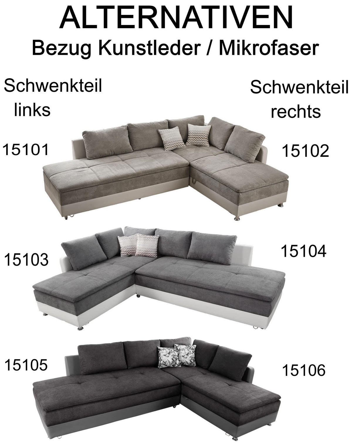 ECKSOFA-DAUERSCHLÄFER Doppelbett 306/223/95 cm Boxspring Federkern Topper, Schwenkteil rechts, Kunstleder Beige+Mikrofaser Grau Braun / 15102 - Chromfarben/Beige, Textil/Metall (306/223cm) - luma-home