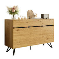 KOMMODE aus Spanplatte 140x40x75,5cm in Naturfarben - Naturfarben, Holzwerkstoff (140/75.5/40cm) - Modfu
