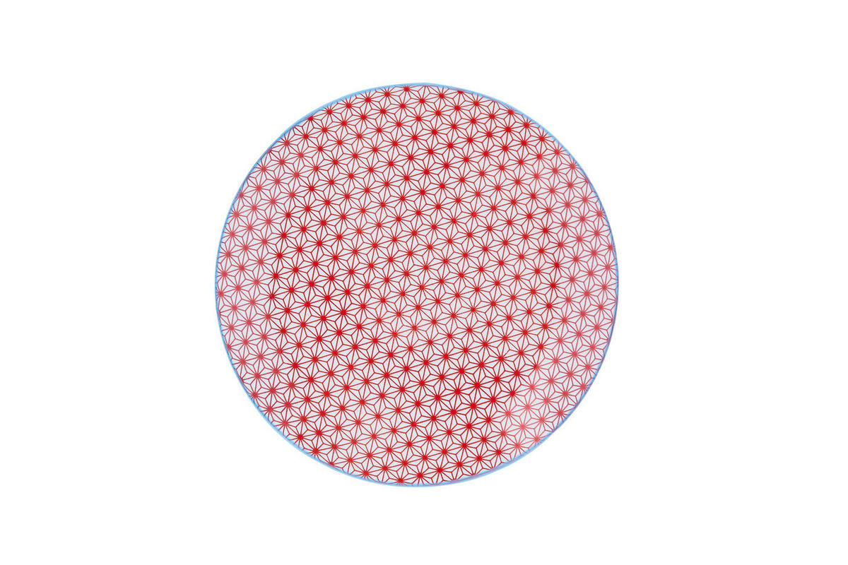 TELLER Pattern Ø21cm - 6er-Set - Color - Blau, Keramik (21cm) - Björn