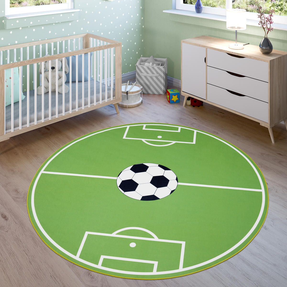 KINDERTEPPICH 160/160 cm Bino 568 - Grün, Textil (160/160cm) - Paco Home