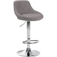 BARHOCKER Lazio Stoff 83-104x46x49 cm Grau - Grau, Textil (46/83/49cm) - furnicato