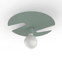 DECKENLEUCHTE - Grün, Metall (40/40/10cm) - Lumicom