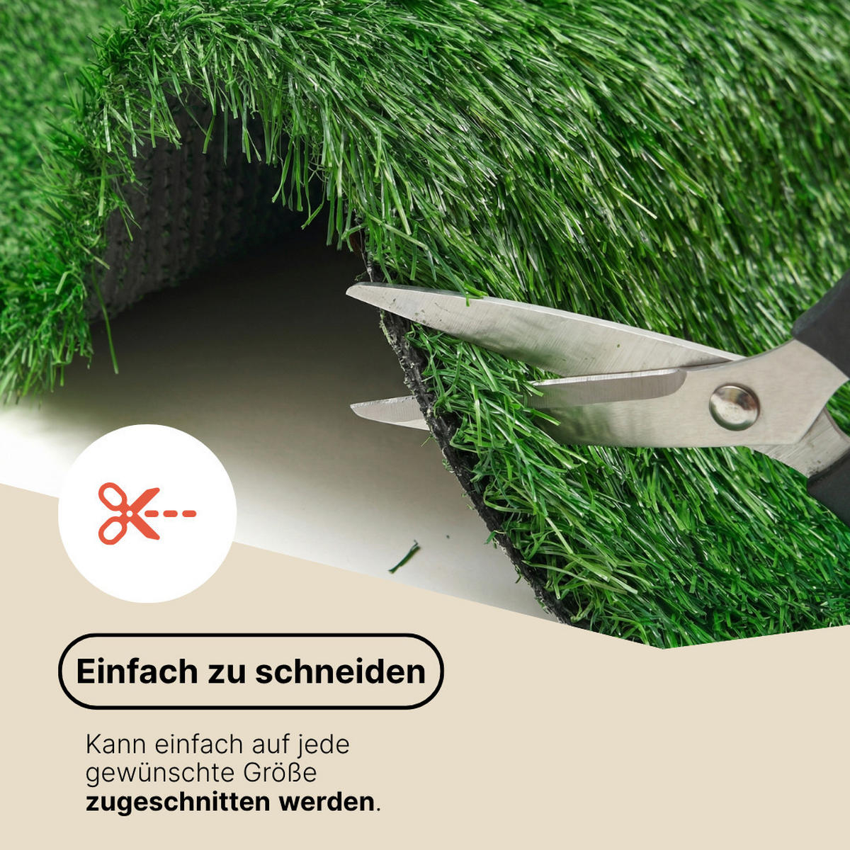 KUNSTRASEN Verde 40 mm – UV-beständig, pflegeleicht, wetterfest für Garten & Terrasse 300/250 cm - Grün, Textil (300/250cm) - Tapiso