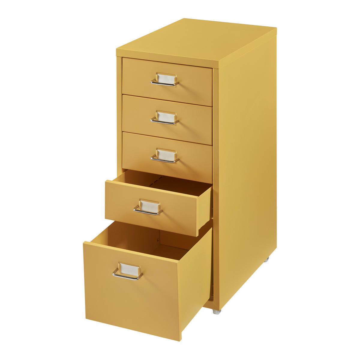 ROLLCONTAINER Kökar - Gelb, Metall (28/69/41cm) - [en.casa]