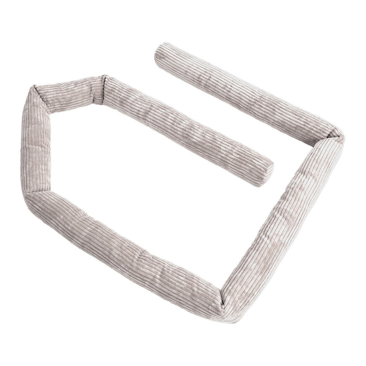 BETTUMRANDUNGSSCHUTZ Bettschlange aus Cord, 150 cm, Ecru - Creme, Textil - MeowBaby