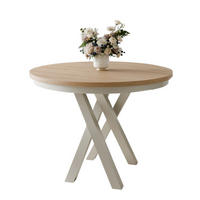 ESSTISCH DAST Rund Eiche craft - Eichefarben/Schwarz, Holzwerkstoff/Metall (100/100/77cm) - Compleo24