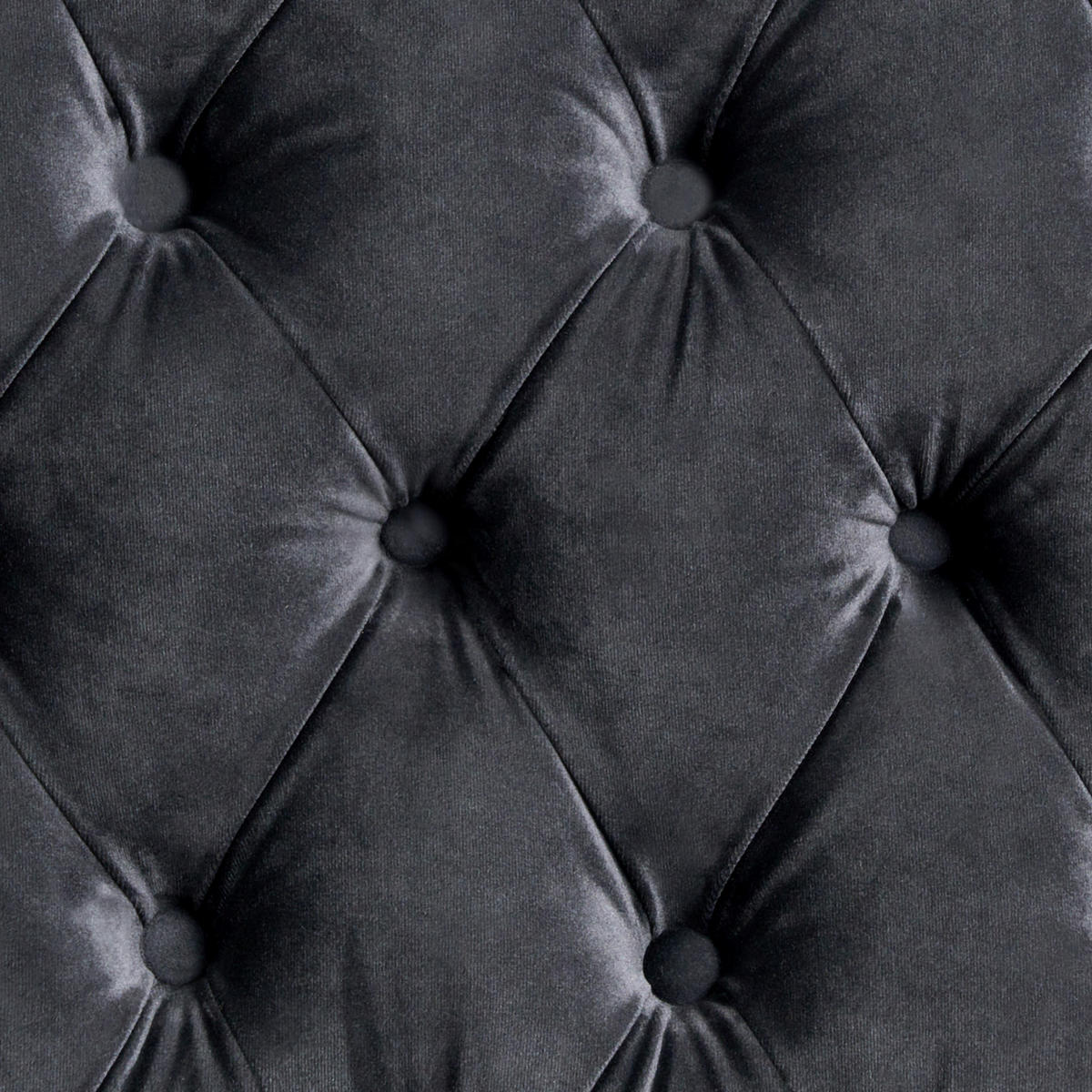 2-SITZER-KÜCHENSOFA Samtstoff schwarz Torsby - Schwarz, Textil (154/106/63cm) - Beliani