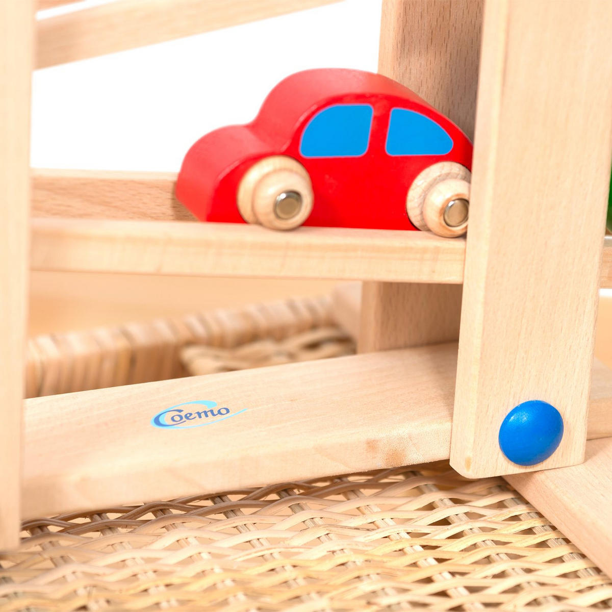 KUGELBAHN Holz mit 7 Teilen - Naturfarben, Holz (26/70cm) - Coemo