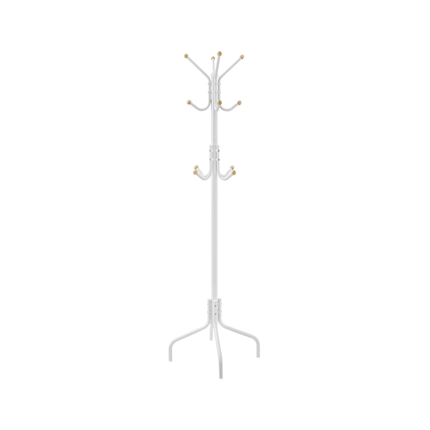GARDEROBENSTÄNDER COLOGNE - Weiß, Metall (55/55/180cm) - Hansiro