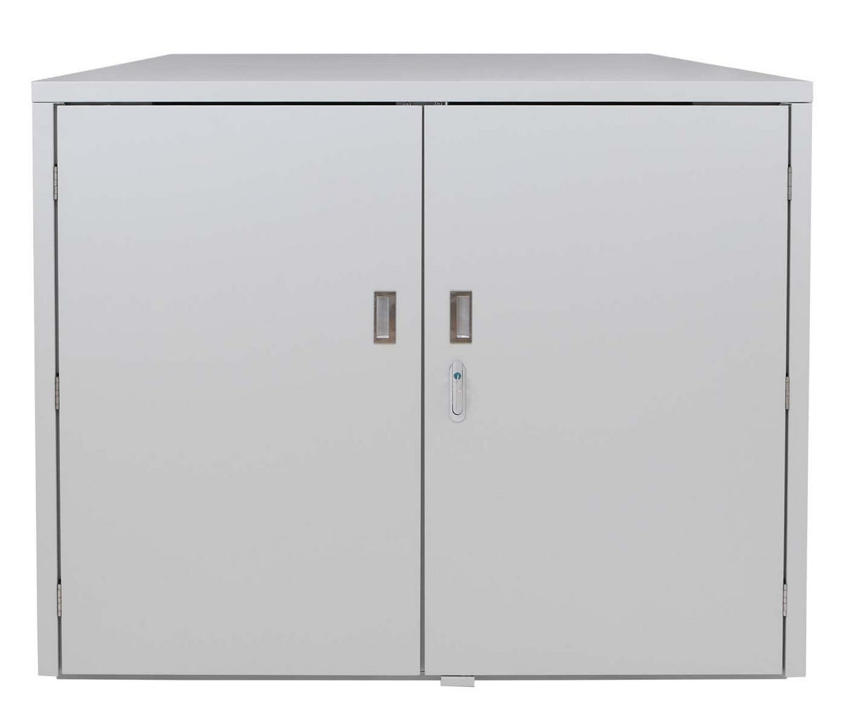 FAHRRADGARAGE 3er 124x148x208cm Hellgrau - Hellgrau, Metall (148/124/208cm) - PROREGAL