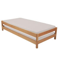 STAPELBETTEN JONAS mit Lattenrost/ Kinderbett 90x200 (Satz von zwei Betten) - Massive Buche - Buchefarben, Holz (90/200cm) - Weber Industries