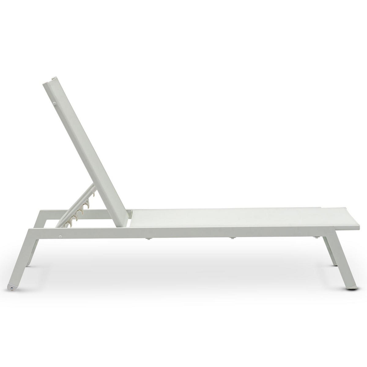 GARTENLIEGE ESPIRITU cremeweiß - Creme, Textil/Metall (192/31/55cm) - IDIMEX