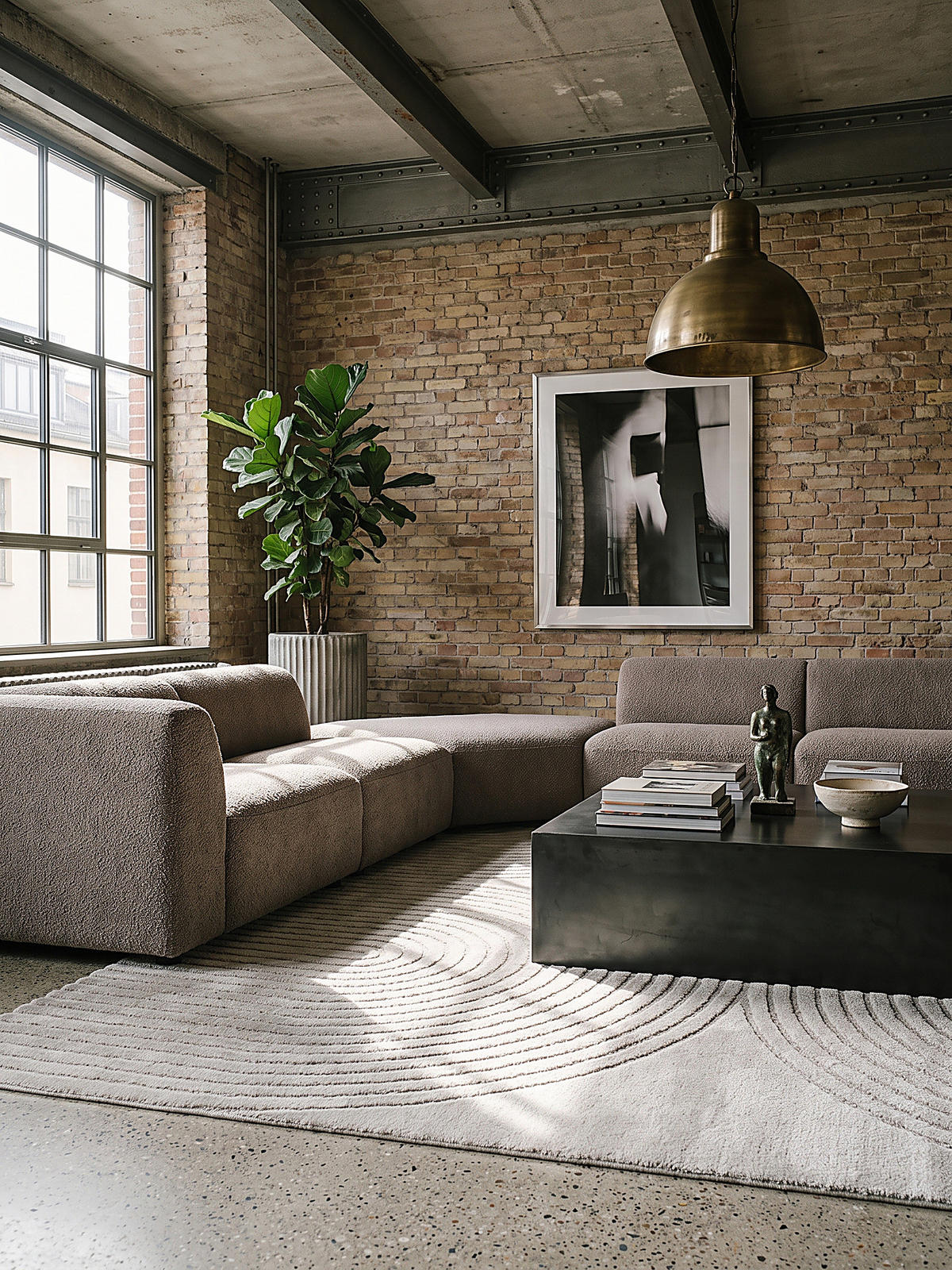 KURZFLORTEPPICH Geometrisch MUOTA Polypropylen Grau 120 x 160 cm - Grau, Textil (120/160cm) - KADIMA DESIGN