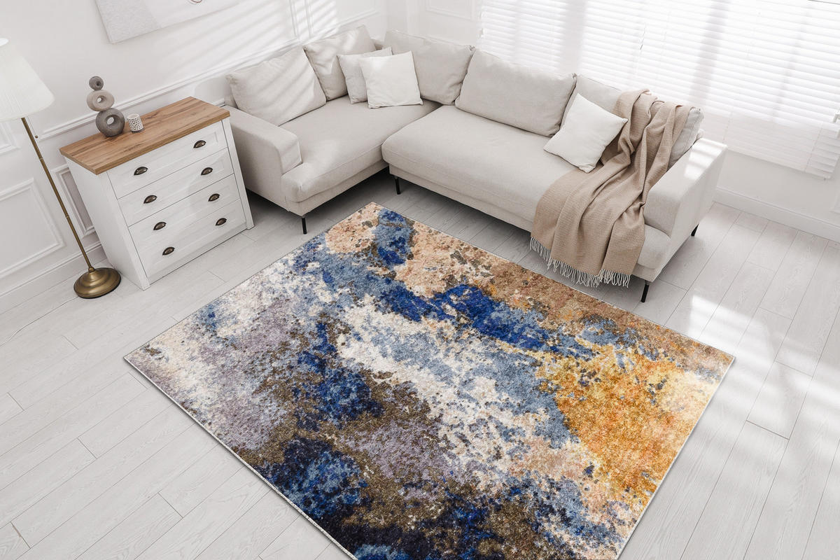TEPPICH Miro 140/190 cm - Blau, Textil (140/190cm) - rugsX