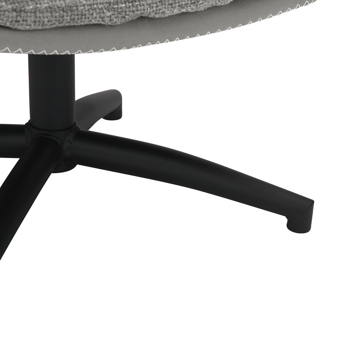 RELAXSESSEL - Schwarz/Grau, Textil/Metall (78/102/90cm) - home24