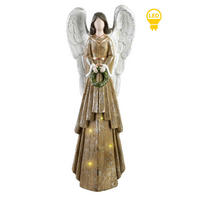 LED-DEKOFIGUR Angel Beige 23x13x63cm Keramik - Beige, Keramik (13/63/23cm) - Mondex