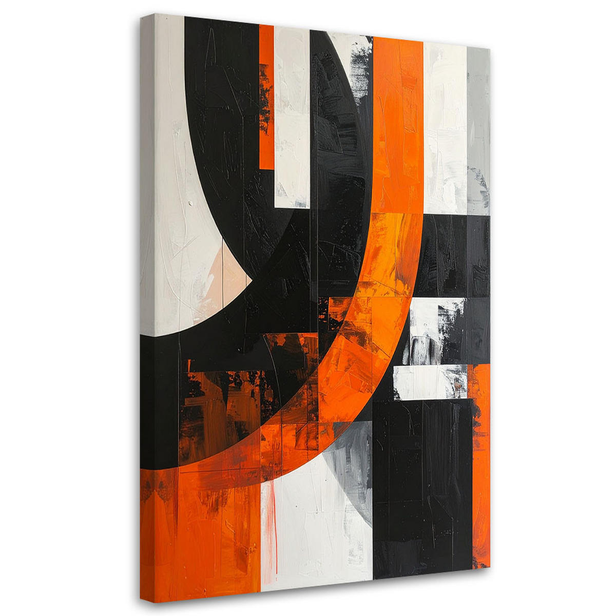 LEINWANDBILD 3D und geometrisch 40x60cm - Orange, Textil (40/60cm) - Feeby