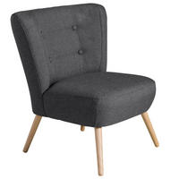 SESSEL Kassi Bezug Flachgewebe Buche natur / graphit - Grau, Kunststoff (69/80/68cm) - 58aufmkessel