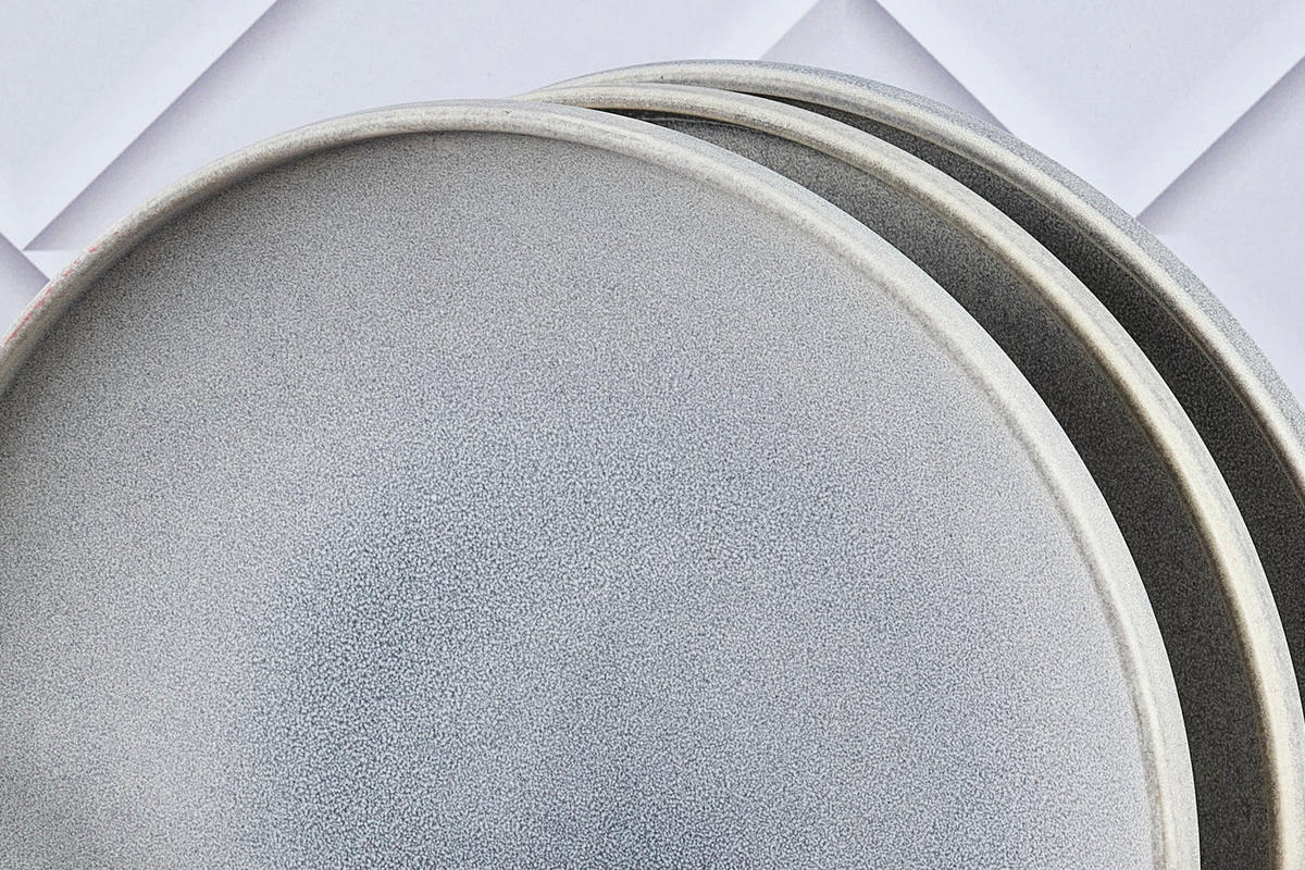 TELLER Stone Ø27,5cm - 6er-Set - Mondgrau - Grau, Keramik (27.5cm) - Björn