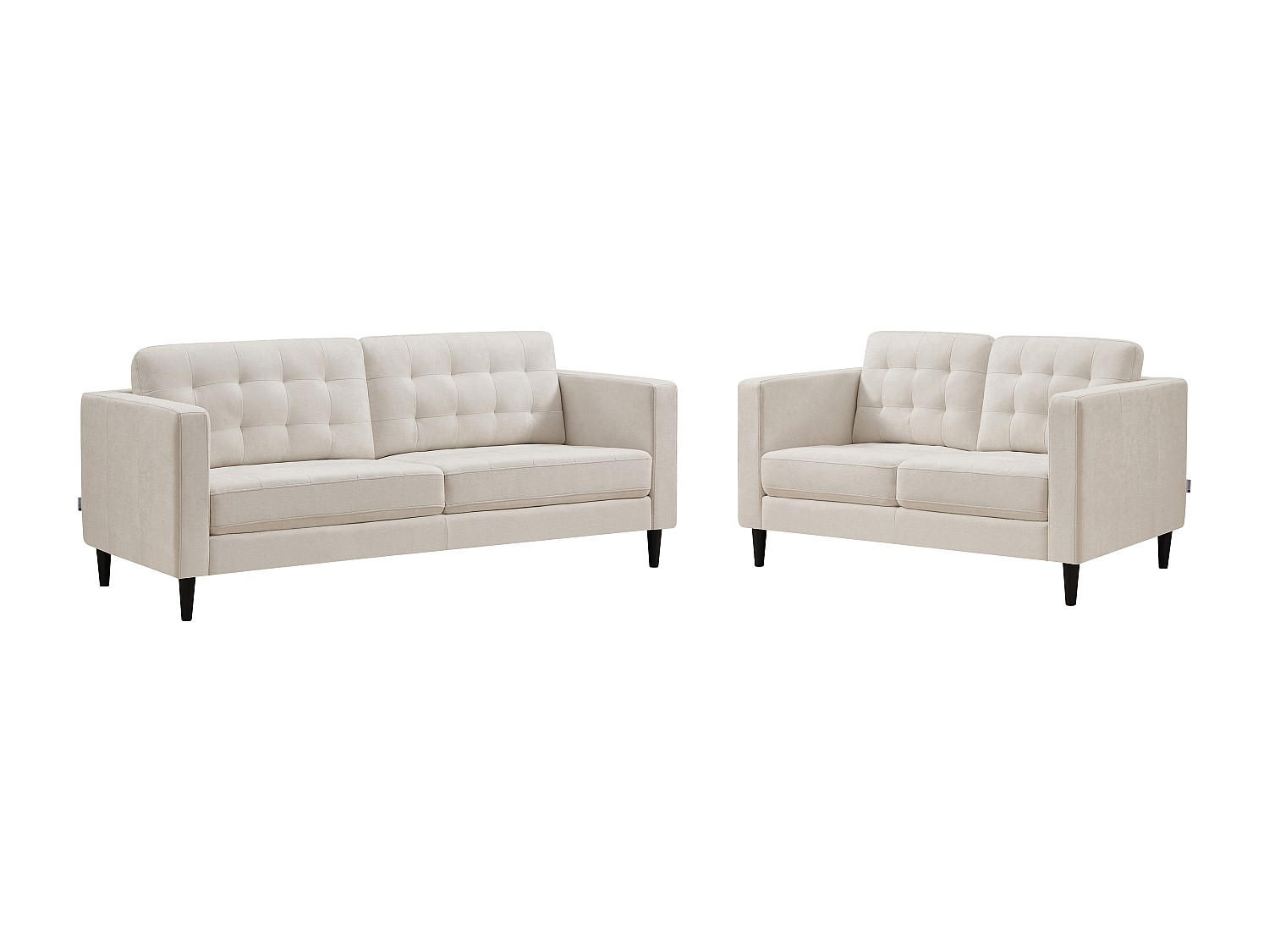 Vente-Unique Couchgarnitur Beige 200x84x87 cm