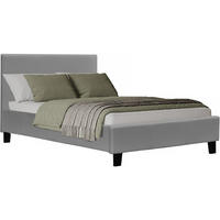 BETT lina Grau - Grau, Textil (190/90cm) - Habitat Garten