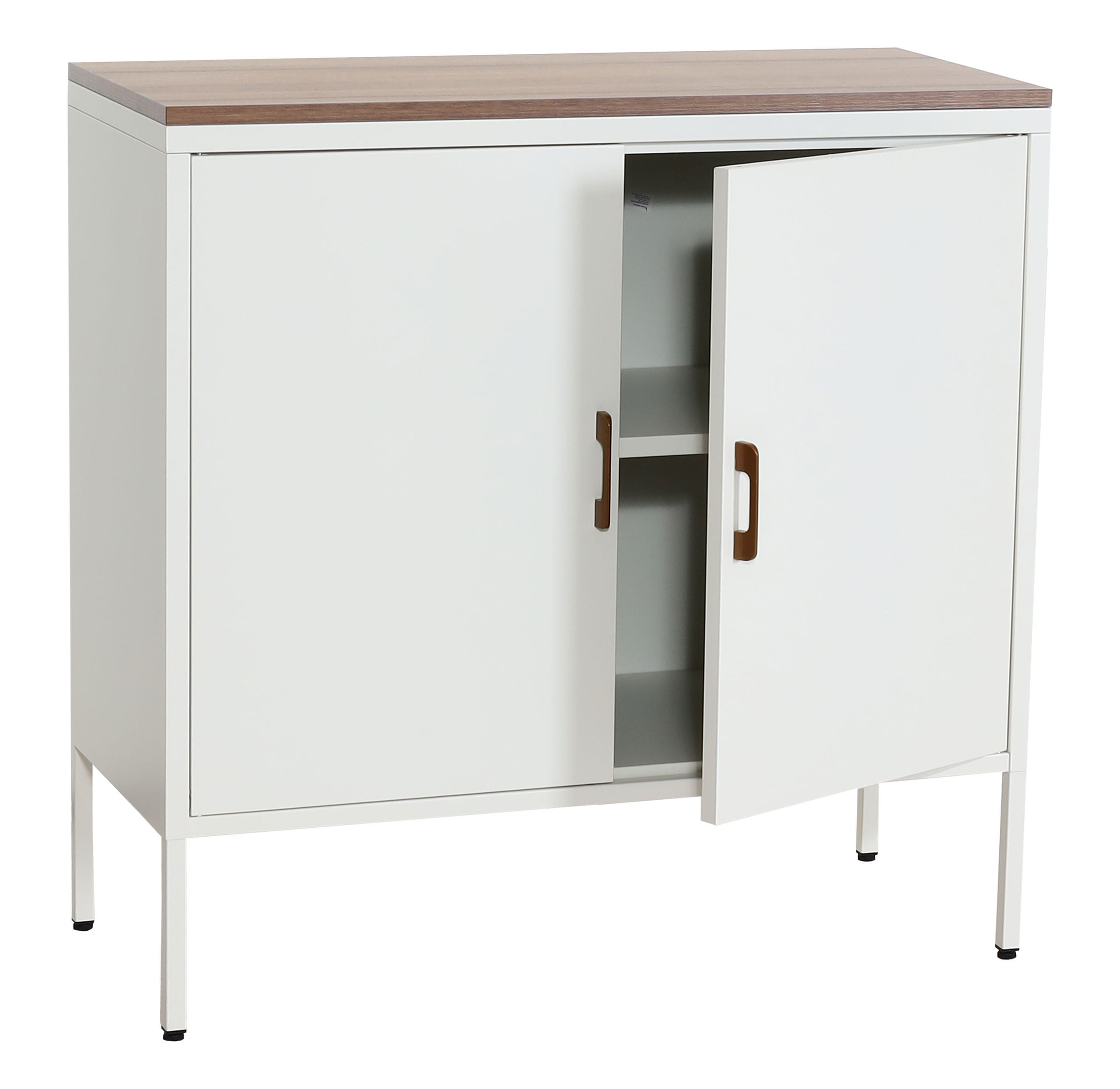 KOMMODE -2 Weiß - Weiß, Metall (90/90/40cm) - MCW