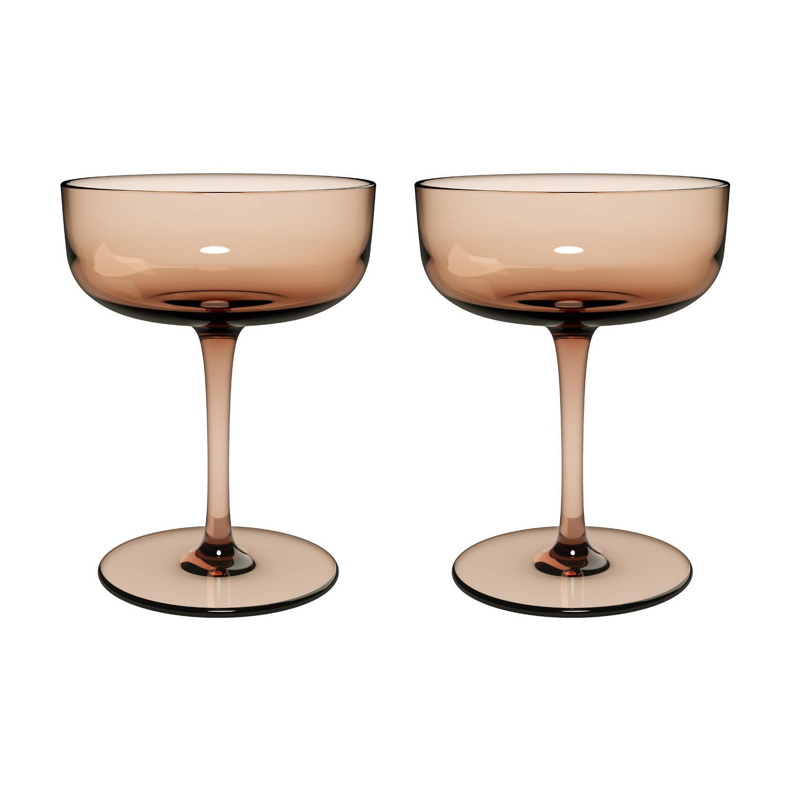 SEKTSCHALEN / DESSERTSCHALEN Like Glass Clay 100 ml 2er Set - Braun, Glas (0.1L) - like.Villeroy & Boch