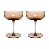 SEKTSCHALEN / DESSERTSCHALEN Like Glass Clay 100 ml 2er Set - Braun, Glas (0.1L) - like.Villeroy & Boch