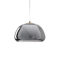 LED-HÄNGELEUCHTE Grau 12W 25/25/14-150 cm - Grau, Glas (25/25/14cm) - Authentics