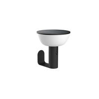 WANDLEUCHTE 17/19/17cm - Schwarz, Metall (17/19/17cm) - Luxform