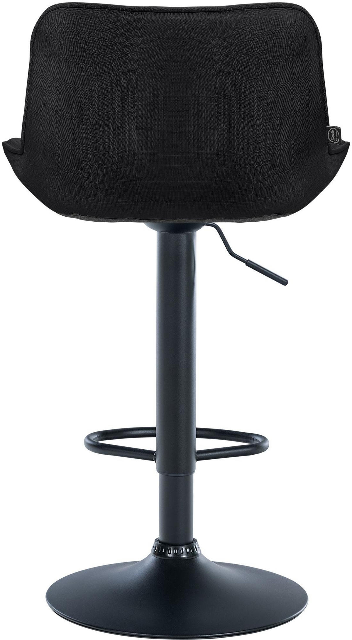 BARHOCKER Stoff schwarz - Schwarz, Textil/Metall (49/85/51cm) - CLP