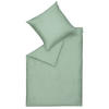 WENDEBETTWÄSCHE SW-PURE Satin 200/200 cm  - Salbeigrün/Pastellgrün, Basics, Textil (200/200cm) - Schöner Wohnen