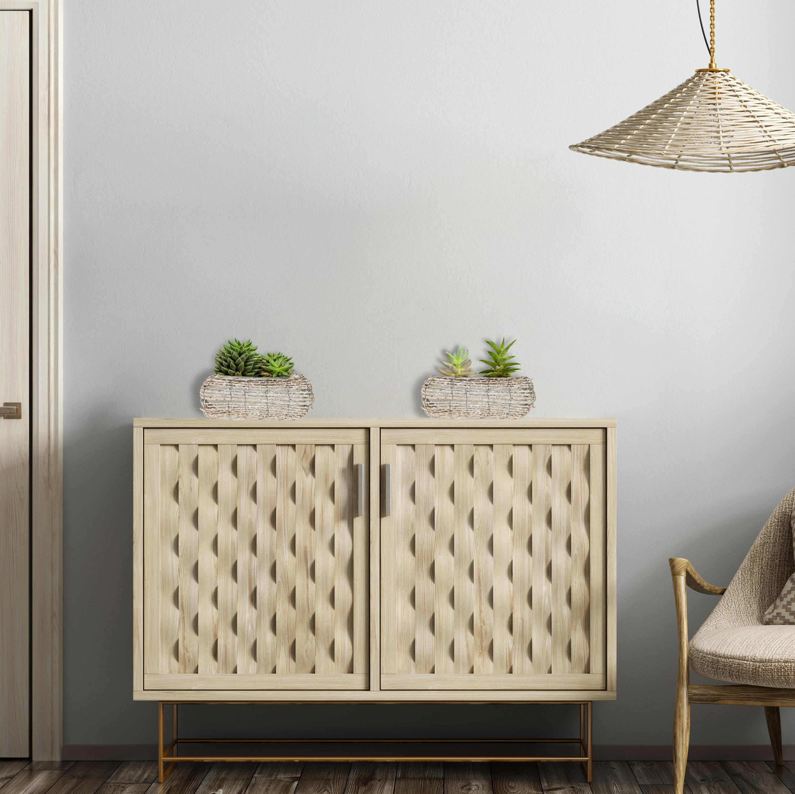 2xBLUMENTOPF - Weiß, Kunststoff/Textil (25/10/15cm) - Relaxdays