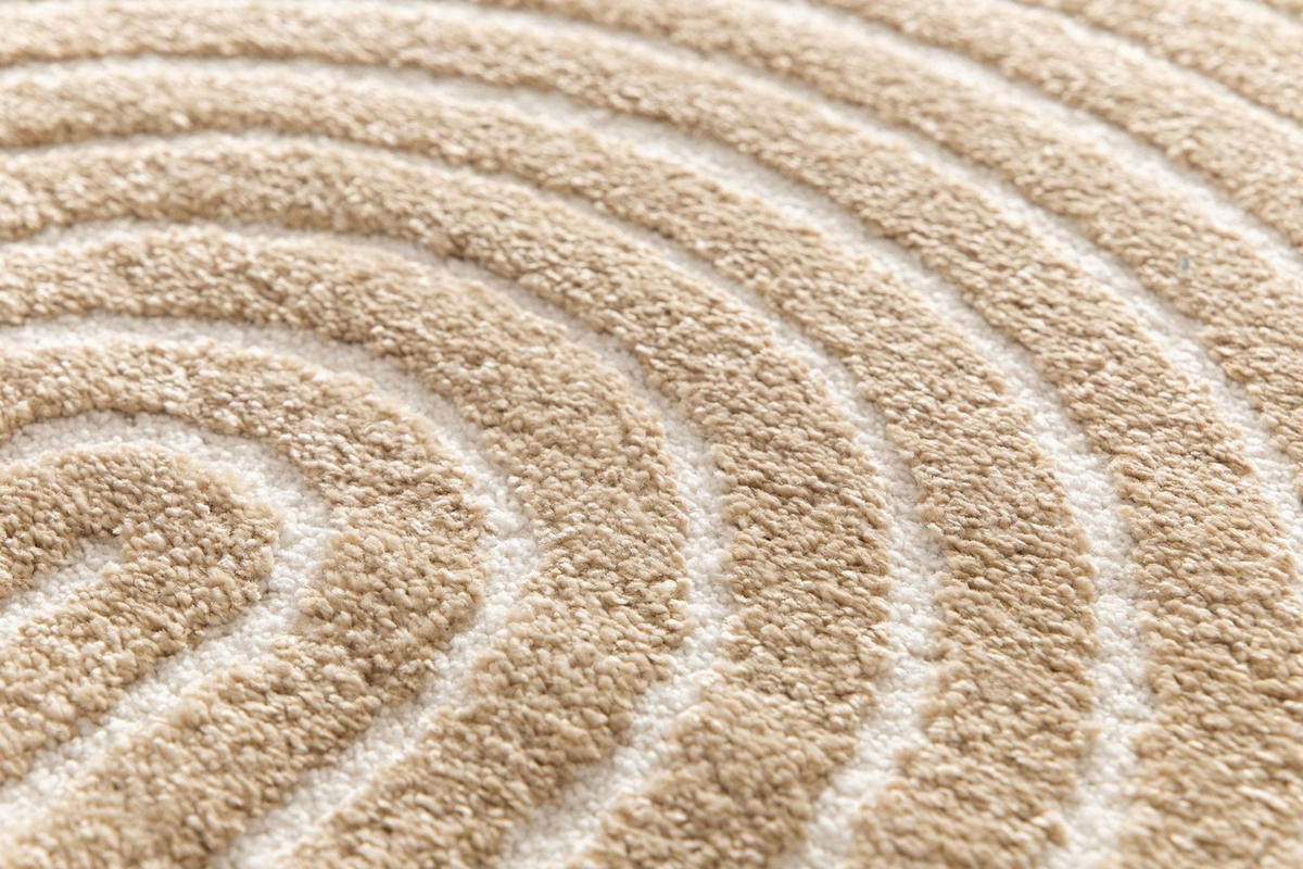 TEPPICH sehr weich mit Relief-Effekt bruin - Braun, Textil (120/170cm) - AFK Living