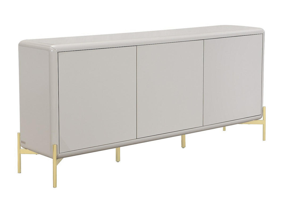 SIDEBOARD - 180 cm x 40 cm - Holz, Platte - Beige - LYBAKA - Beige, Holz (180/82/40cm) - Vente-Unique