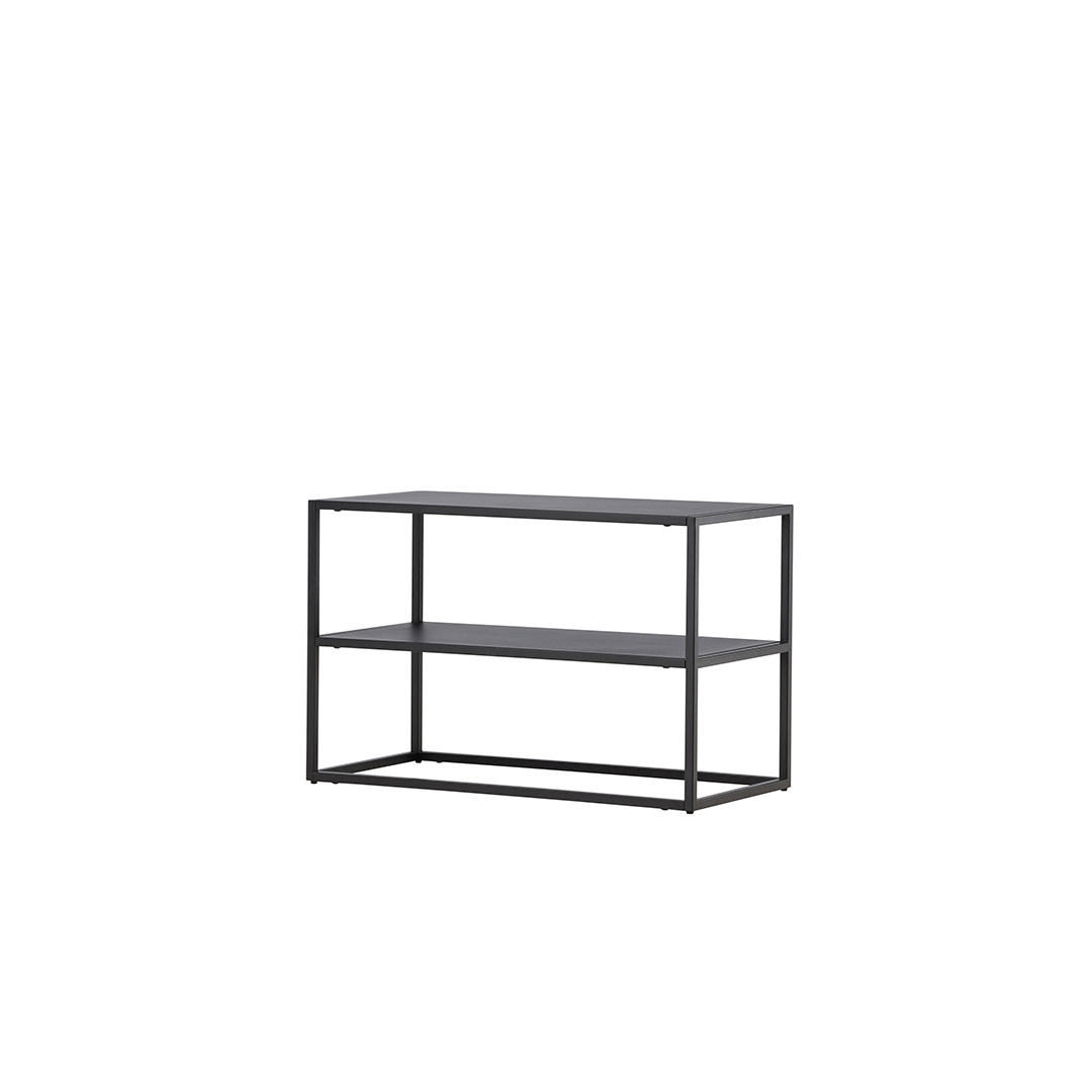 SCHUHREGAL, Curitiba, Schwarz, Stahl, 70 x 33 x 45 cm - Schwarz, Metall (70/45/33cm) - ebuy24
