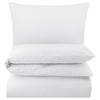 SEERSUCKER-BETTWÄSCHE 135x200 Uni Sommer Bettbezug Bügelfrei aus 100% Baumwolle, Bettbezüge einfarbig Weiß - Weiß, Textil (135/200cm) - Carpe Sonno