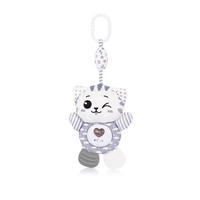 MUSIKMOBILE kleine Tiere grau Plüschtiere, Licht, Beißring, ab Geburt, 15 Melodien, kompakt - Grau, Kunststoff (17/38/6cm) - Chipolino