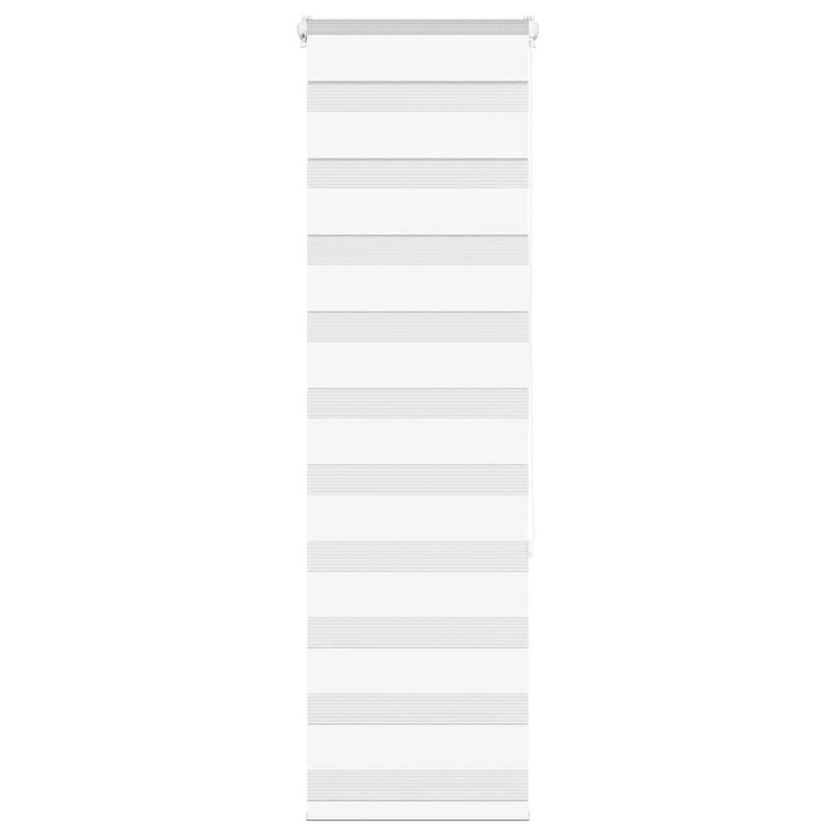 DOPPELROLLO 50/150 cm Stoffbreite 45,9 cm aus Polyester Weiß - Weiß, Textil (50/150cm) - vidaXL